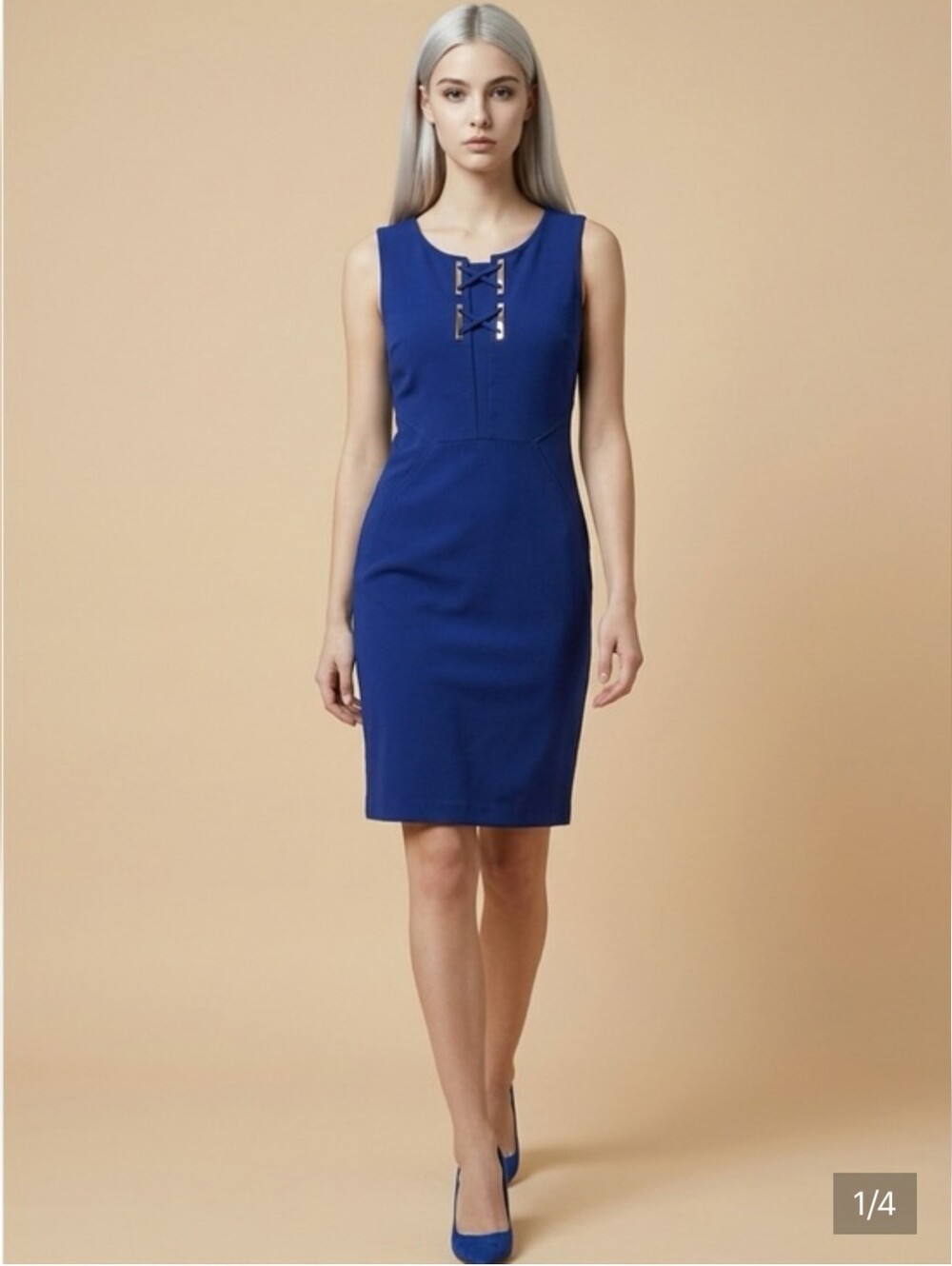 Ivanka Trump Cobalt Blue Dress Size 12